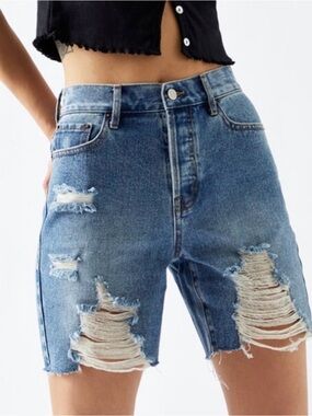 PacSun High-Rise Boyfriend Denim Shorts